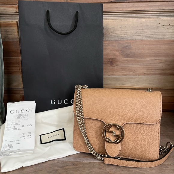 Gucci crossbody bag interlocking logo - Picture 1 of 10